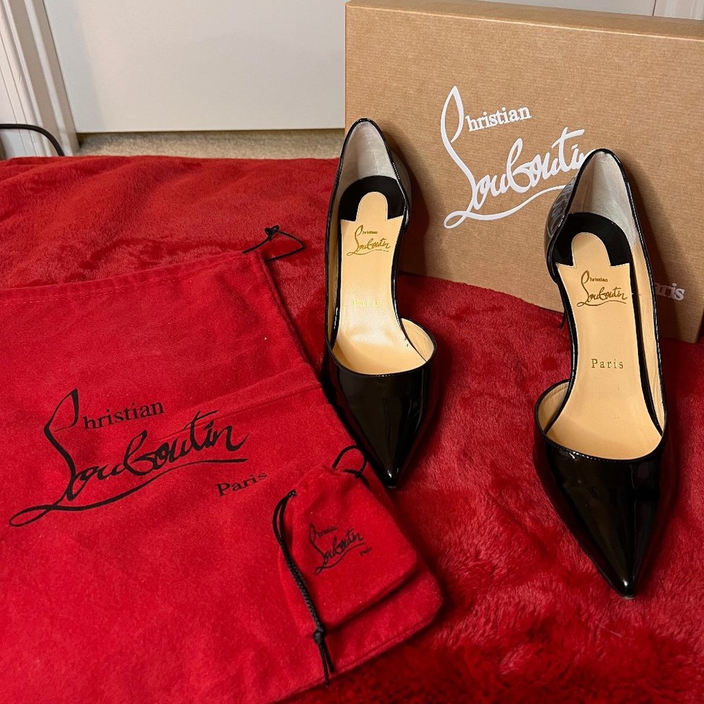 Christian Louboutin Iriza 85 Black Leather